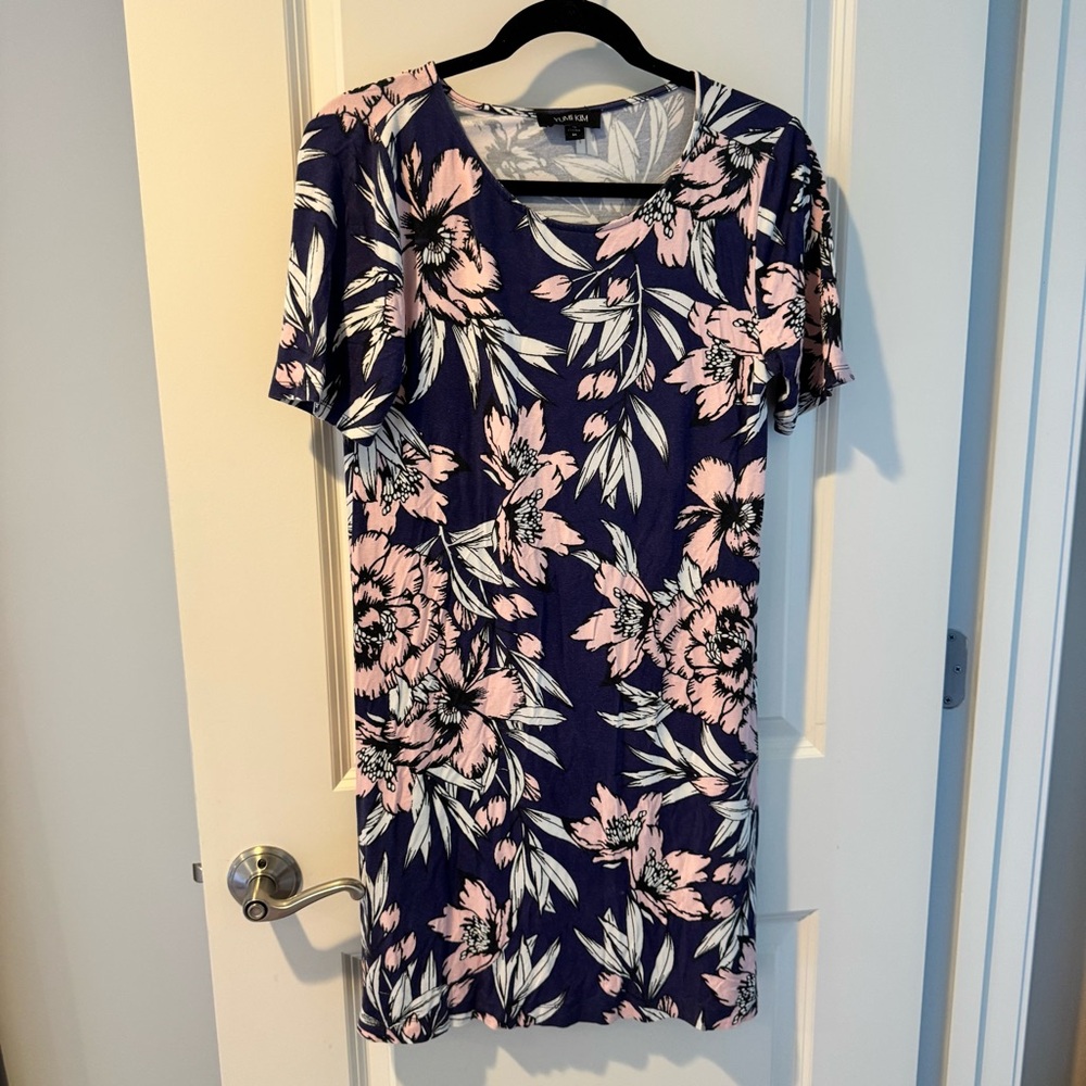 Yumi Kim Free Fall Livi Shift Dress Blue Floral - Picture 2 of 7